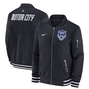 Men's Detroit Tigers Nike Authentic Collection City Connect Bomber Jacket